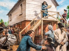 Illustration of someone reading Mecklenburg Declaration