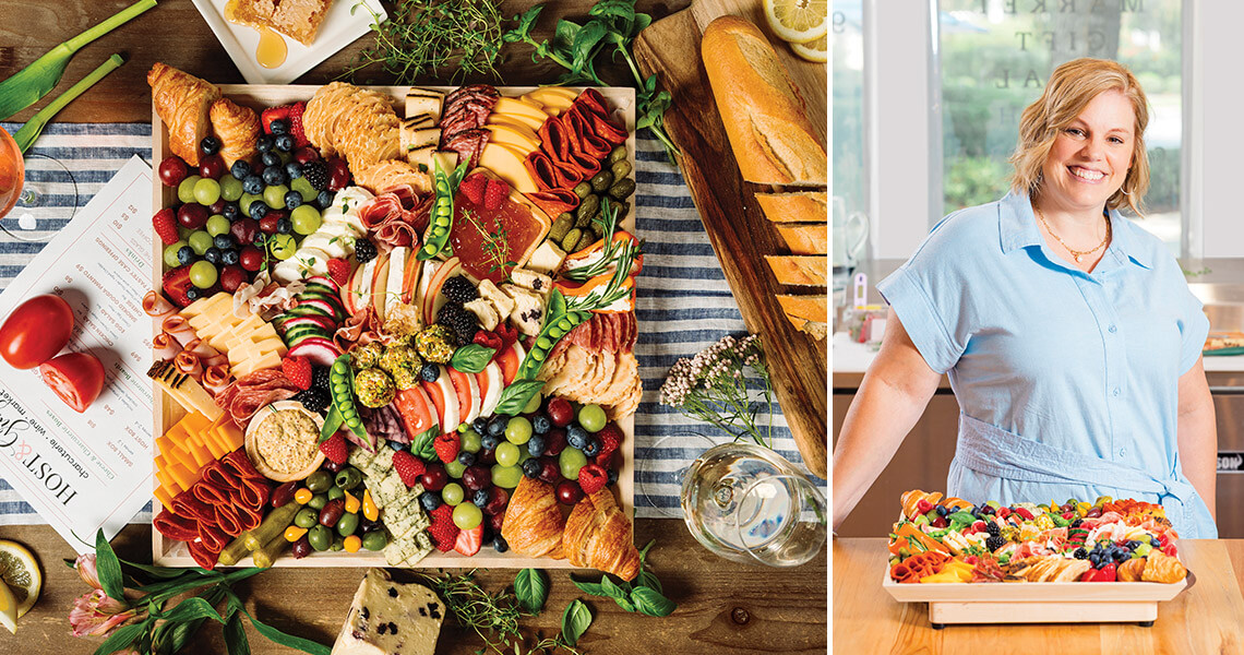 Cheese board and Lindsay Ransom