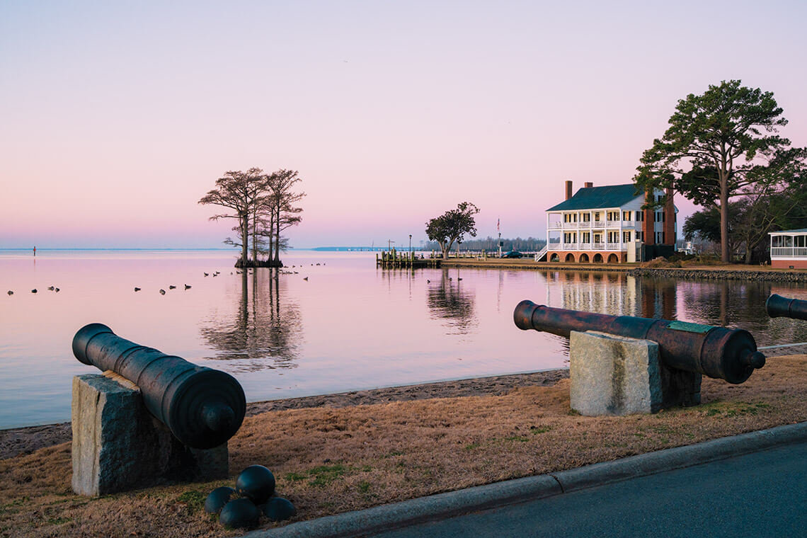 Cannons over Edenton Bay
