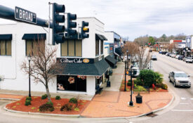 Overhead view of Broad Street in Elizabethtown