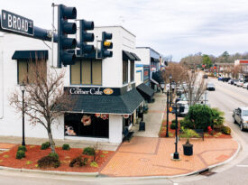 Overhead view of Broad Street in Elizabethtown