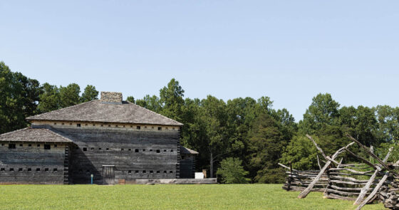Exterior of Fort Dobbs State Historic Site