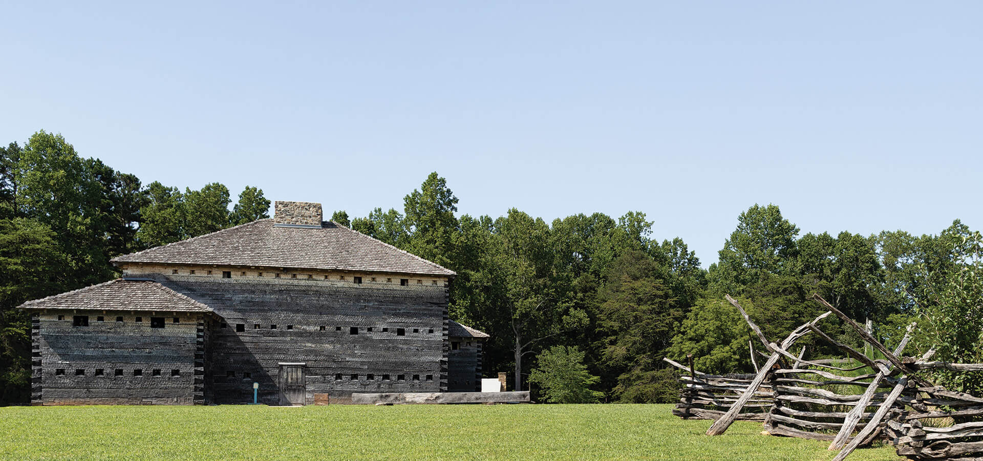Exterior of Fort Dobbs State Historic Site
