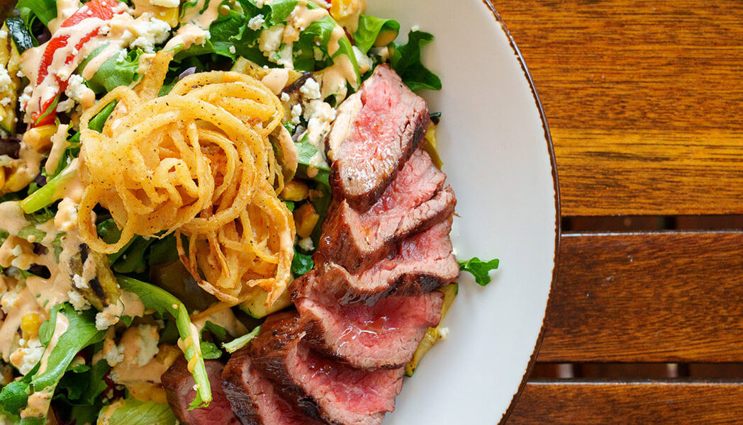 Steak salad at PL8TE Southern Table