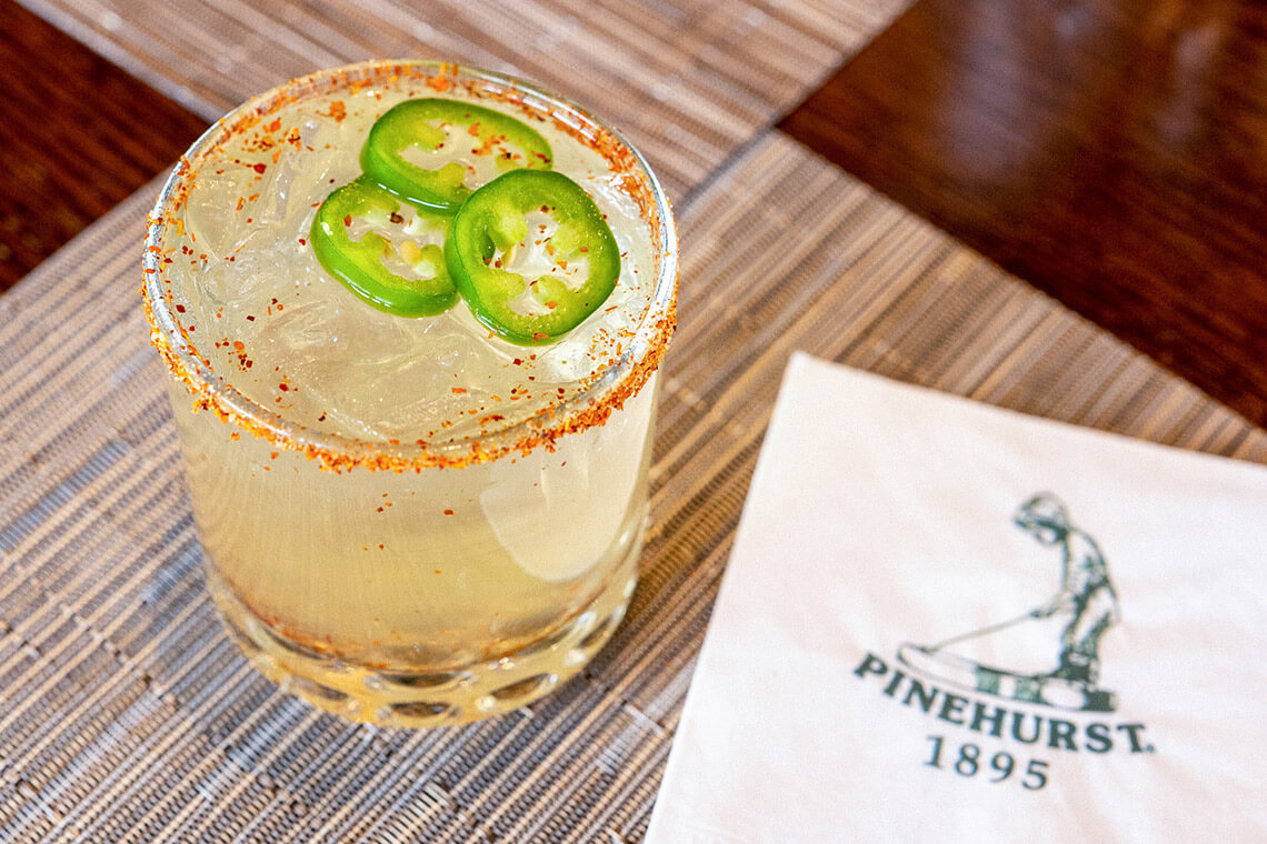 Spicy margarita at PL8TE in Pinehurst