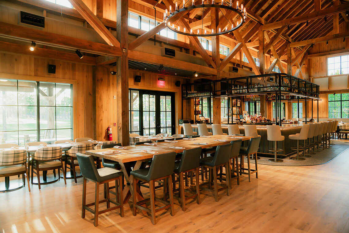 Dining room inside Station 21