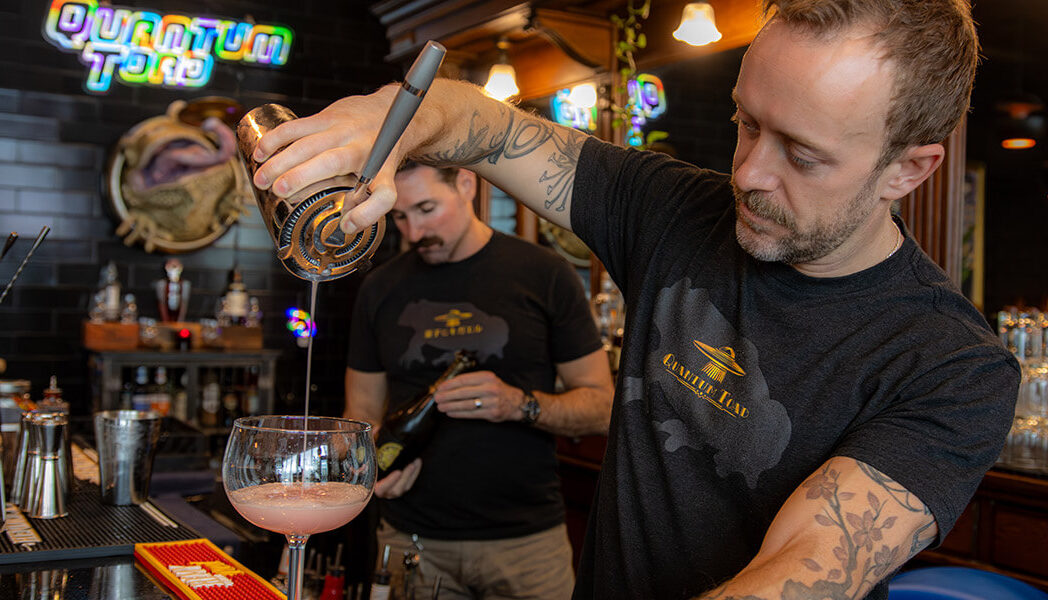 Bartender at Quantum Toad