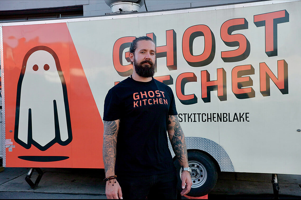 Blake Sehestedt and Ghost Kitchen food truck