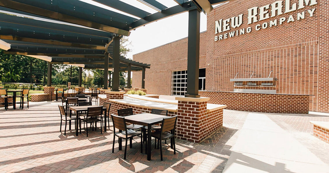 New Realm Brewing's patio