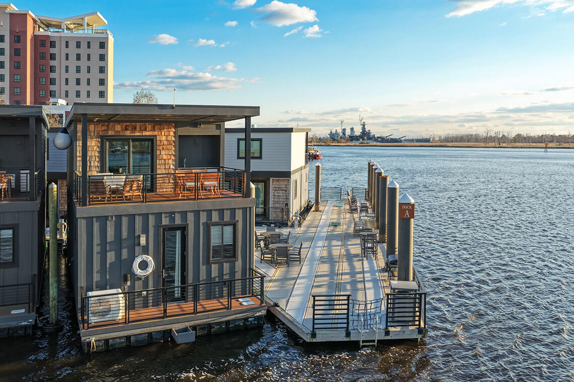Exterior of The Cove on the Cape Fear River