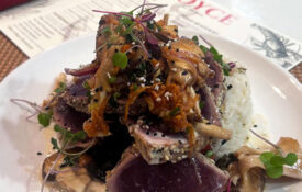 Tuna dish at Voyce Bistro