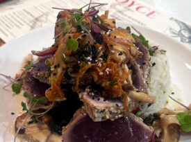 Tuna dish at Voyce Bistro