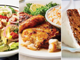 Chopped Italian Salad, Blackened Cod, and Carrot Cake