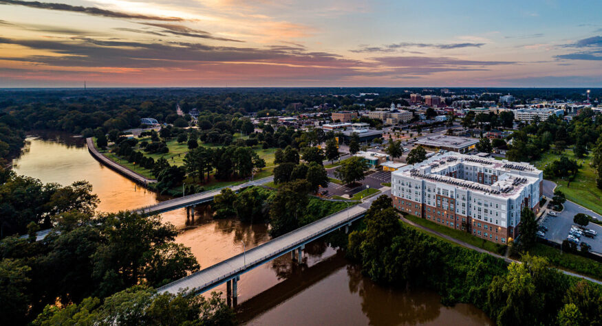 Aerial view of Greenville
