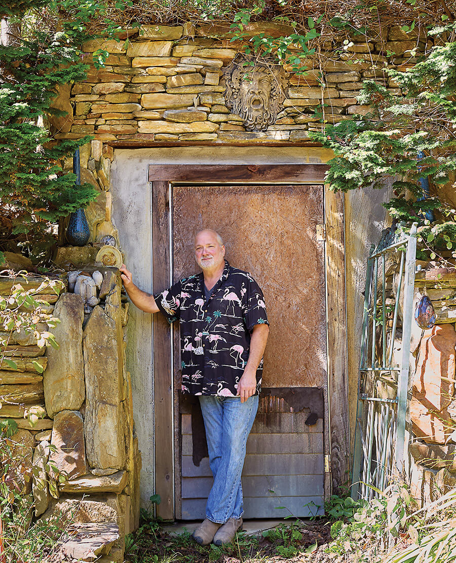 Vic Chiarizia outside his cheese cave