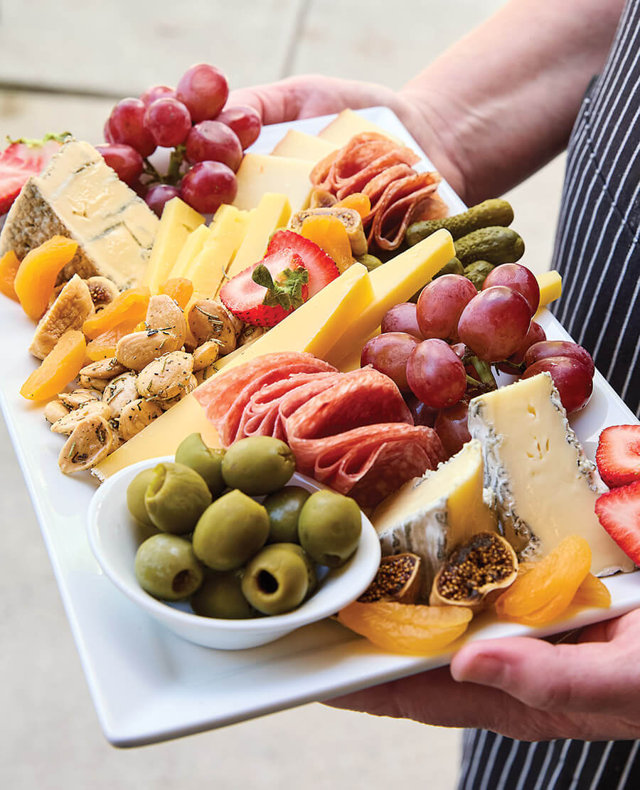 Cheese board at South Slope Cheese Co.