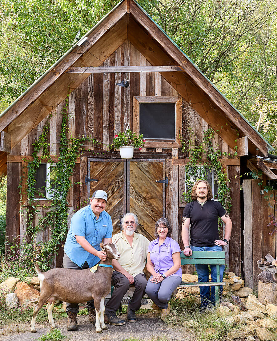 Cullen, Jeff, Chris, and Morgan Owen of Spinning Spider Creamery