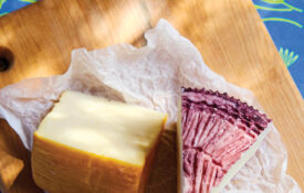 Spinning Spider cheeses on a board