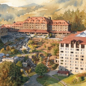 Illustration of Grove Park Inn