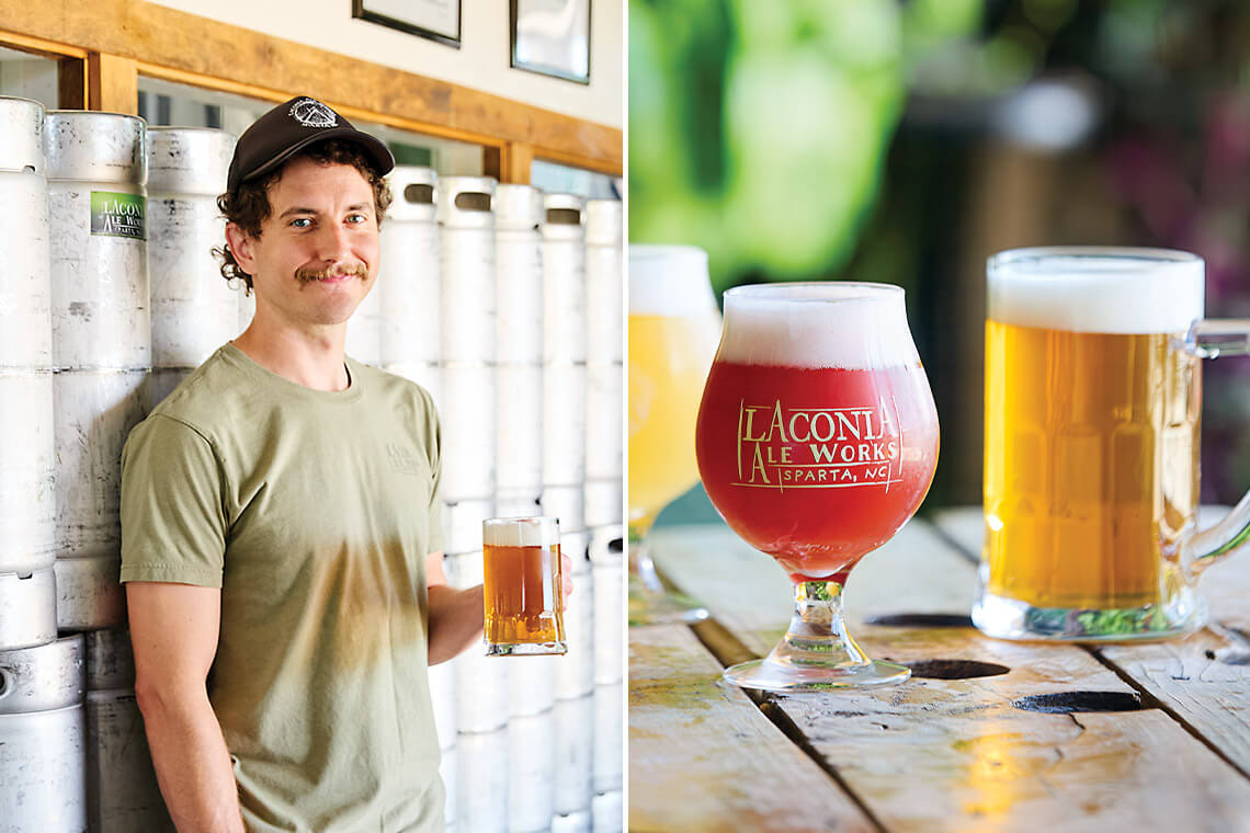 Ian Yancich at Mad Co. Brew House and ales from Laconia Ale Works