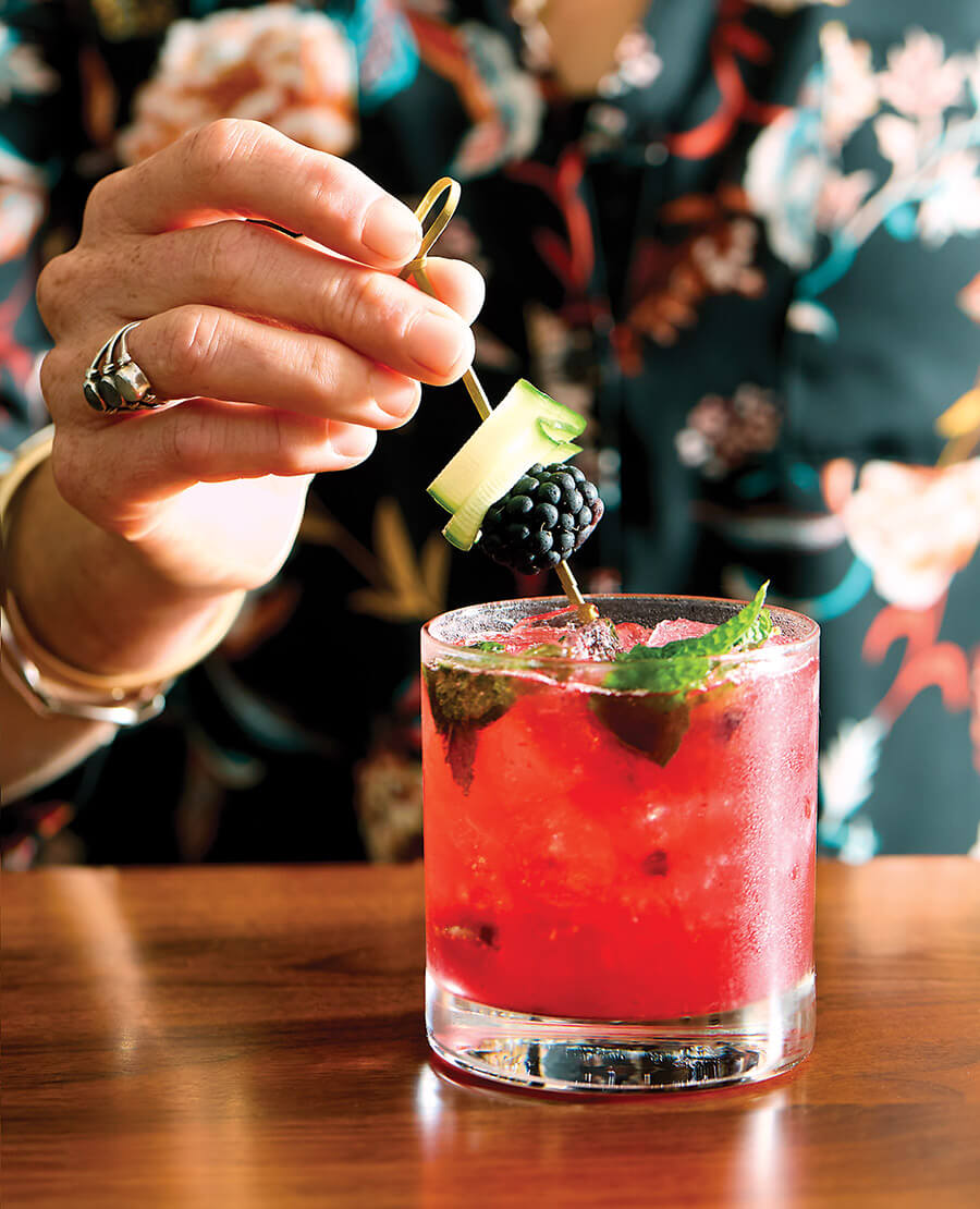 Brambling Lady cocktail at Singletree Heritage Kitchen