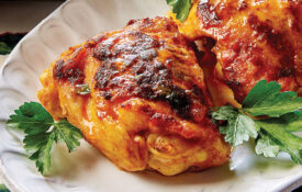 Butter-poached chicken thighs