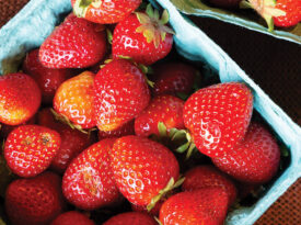 Pints of strawberries from The Ten Acre Garden