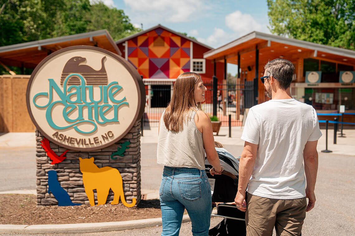 Family visits the Western North Carolina Nature Center