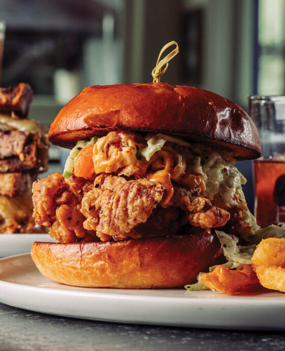 Chicken sandwich at the Pilot House in Wilmington