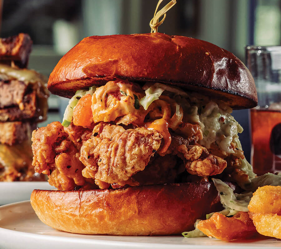 Chicken sandwich at the Pilot House in Wilmington