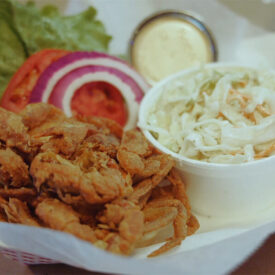 Soft-shell crab sandwich