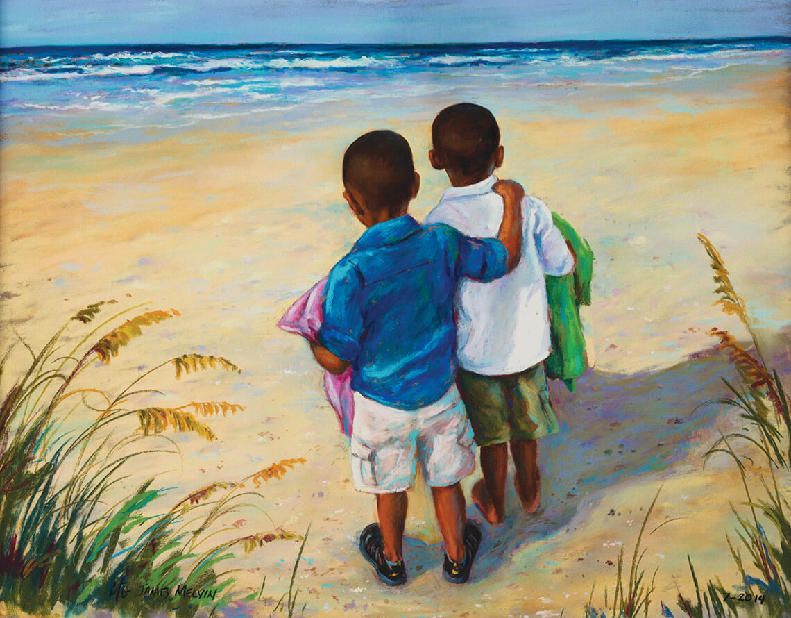 James Melvin's painting Brotherly Love