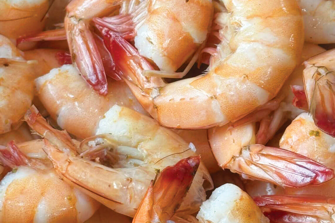 Fresh shrimp