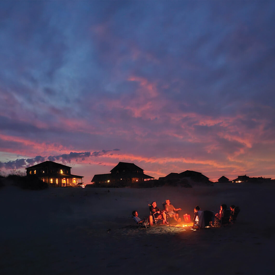 Beach bonfire in Nags Head