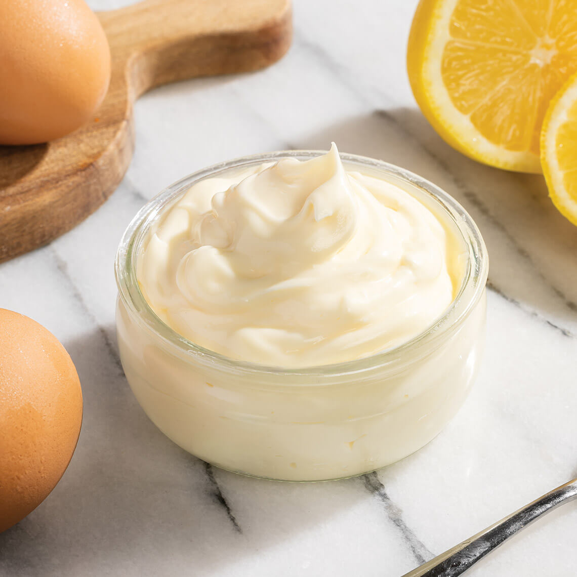 Dish of mayonnaise