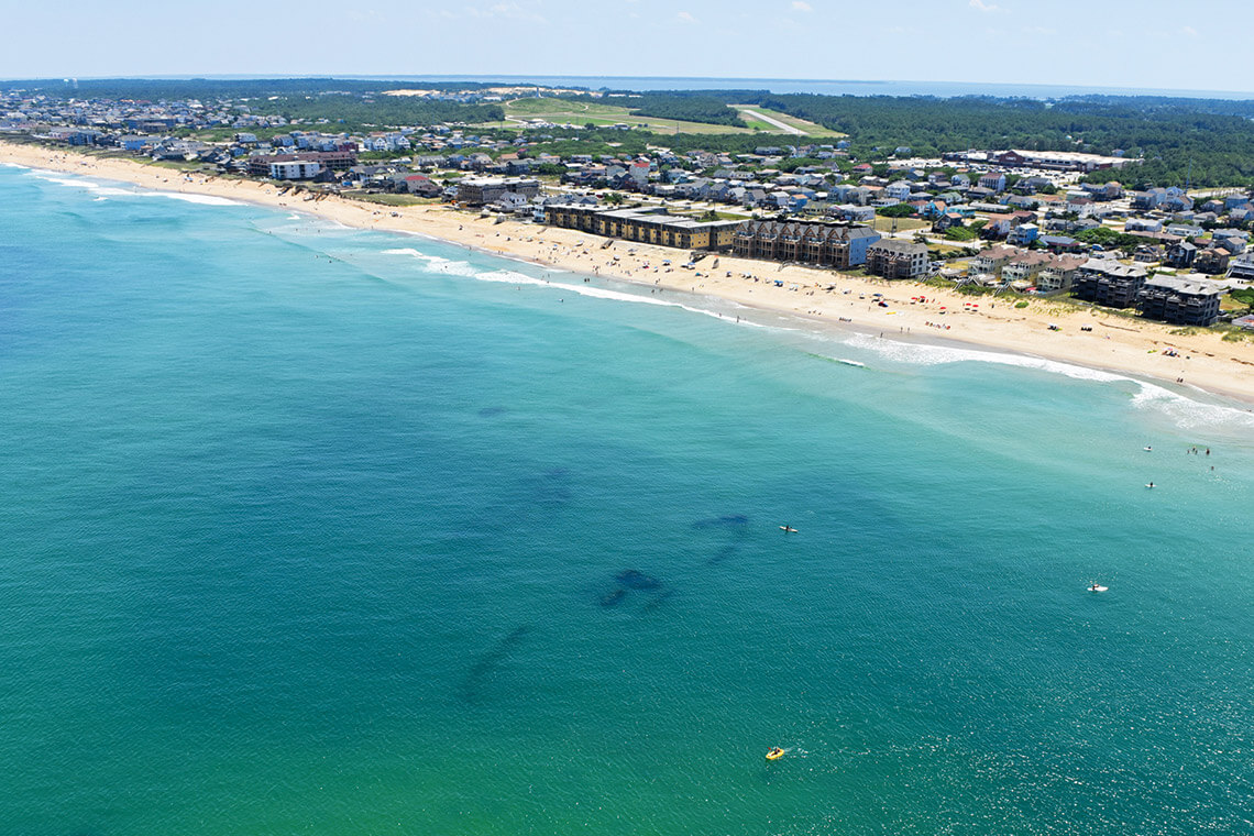 Triangle wrecks near Kill Devil Hills