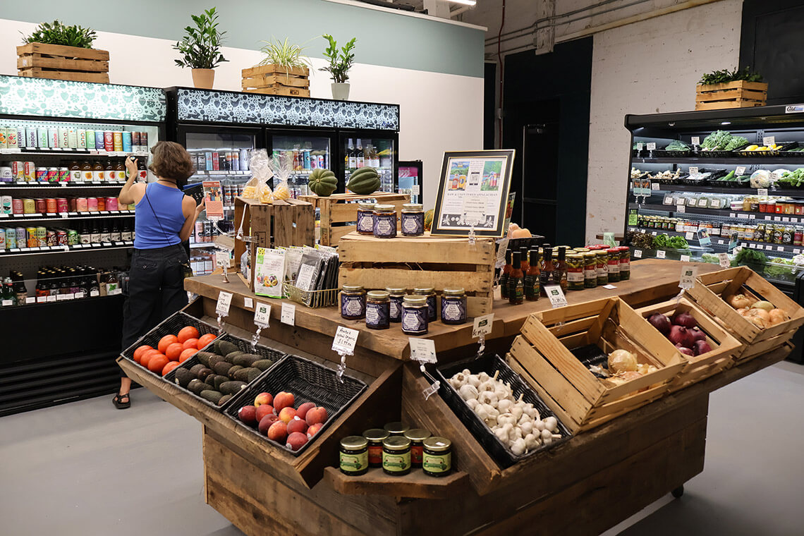 Display inside Ecusta Market