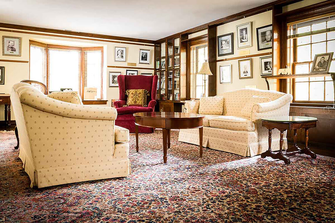 Sitting area in the North Carolina Literary Hall of Fame