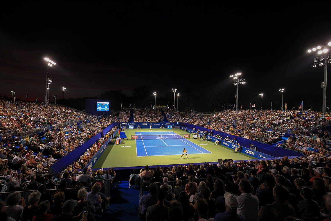 Players at the US Open