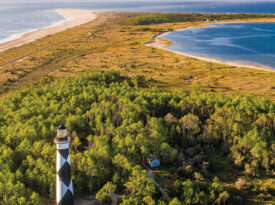 Aerial view of Cape Lookout