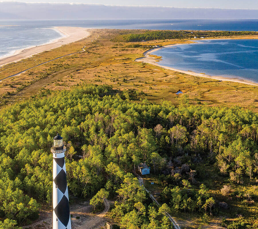 Aerial view of Cape Lookout