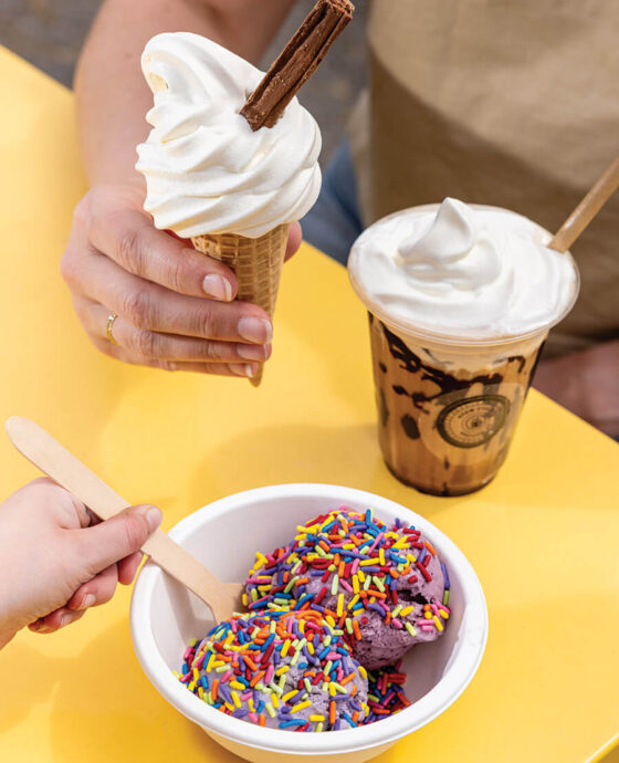 Soft serve and hand-dipped ice cream from 99 Creemee Stand