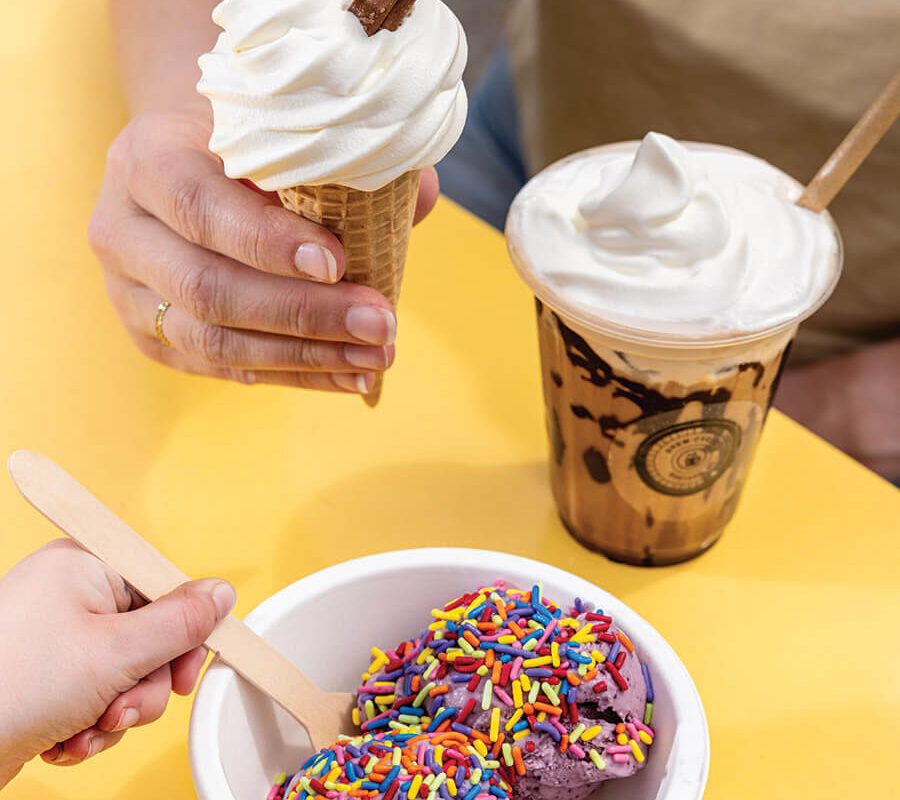 Soft serve and hand-dipped ice cream from 99 Creemee Stand