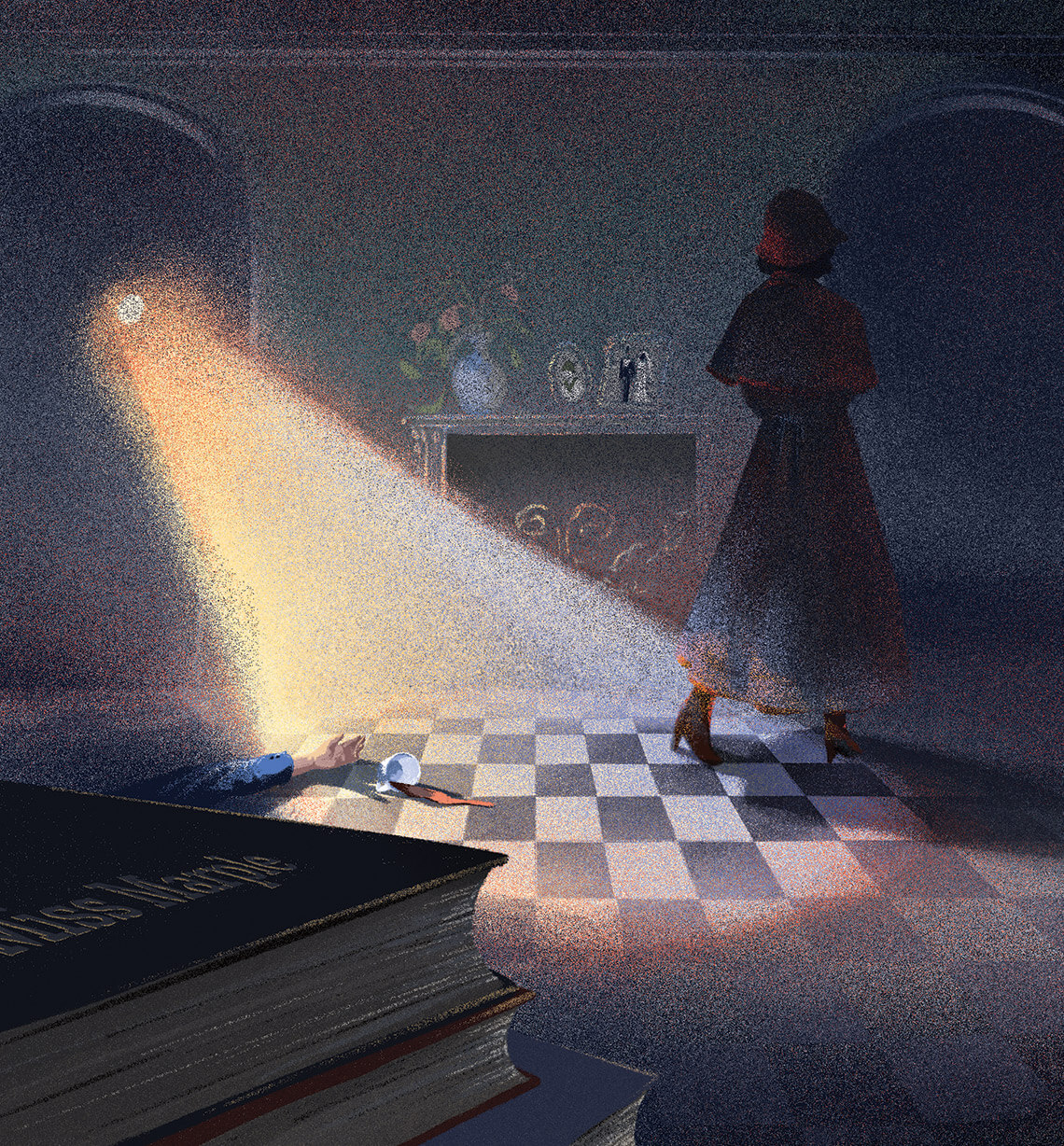 Illustration of Agatha Christie's disappearance