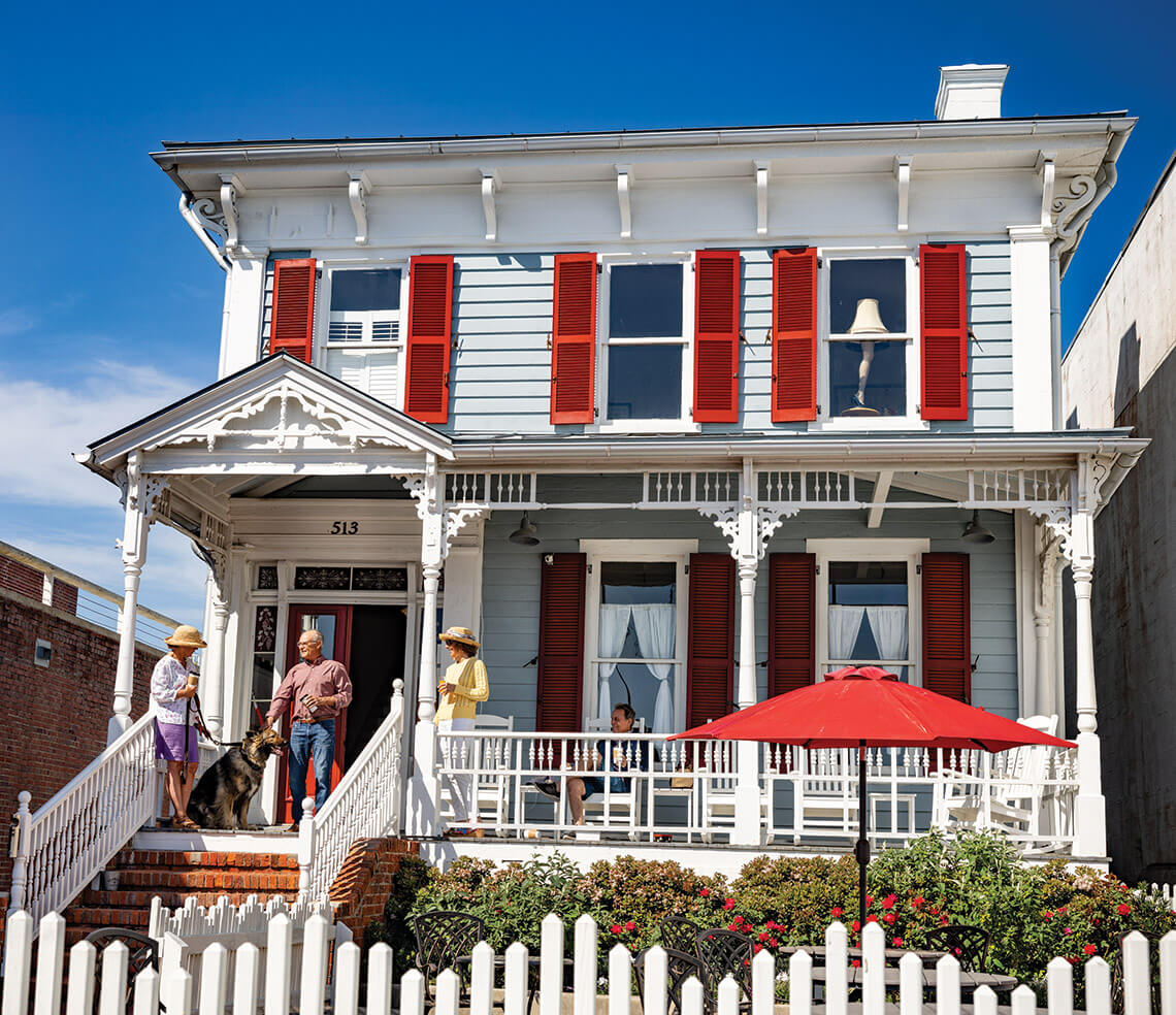 Exterior of Angel's Share Inn & Cafe