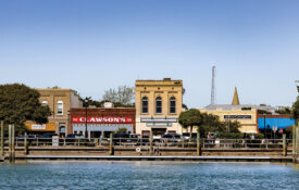 Waterfront view of Front Street in Beaufort