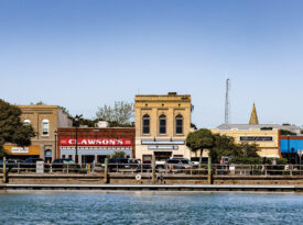 Waterfront view of Front Street in Beaufort