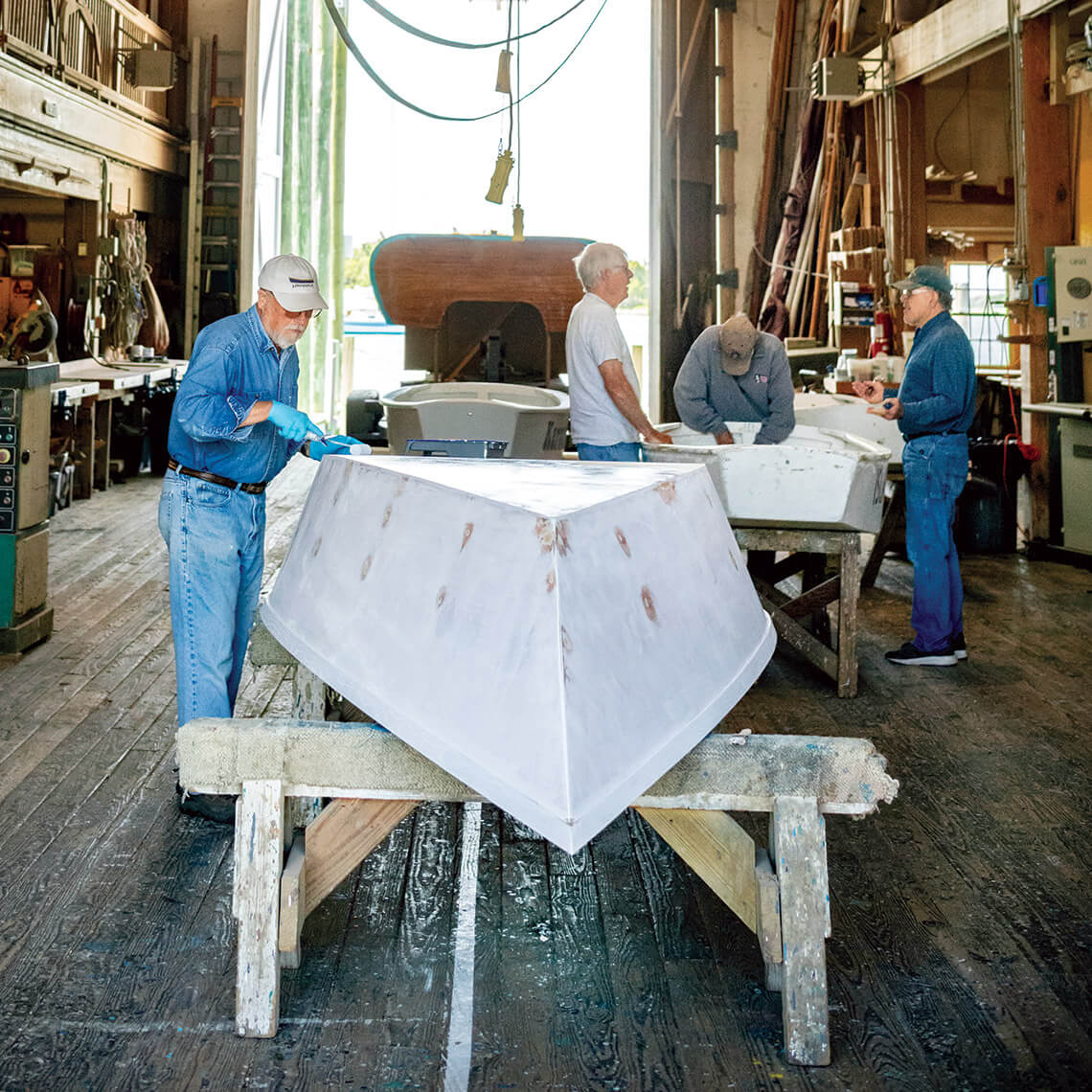 Boatbuilders at Harvey W. Smith Watercraft Center