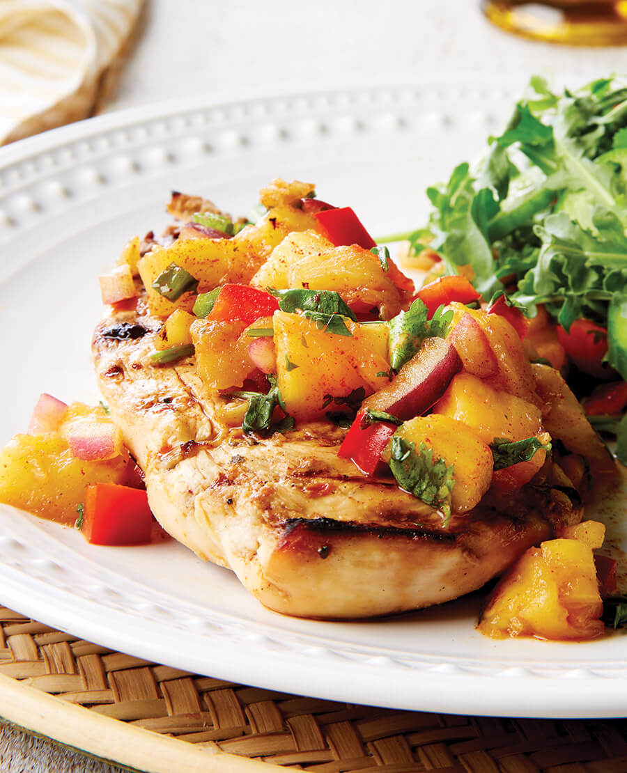 Grilled pineapple salsa