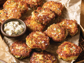 Crispy okra fritters